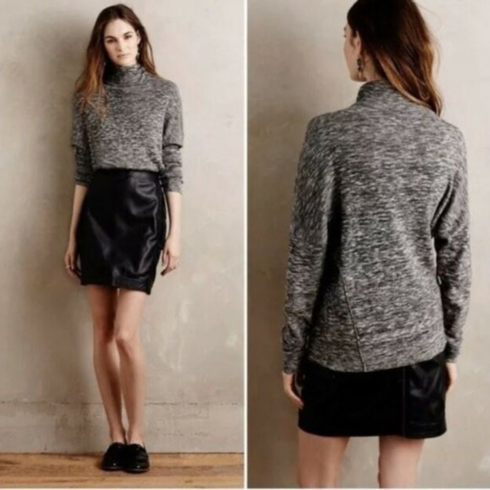 Anthropologie Moth Turtleneck Marled Sweater